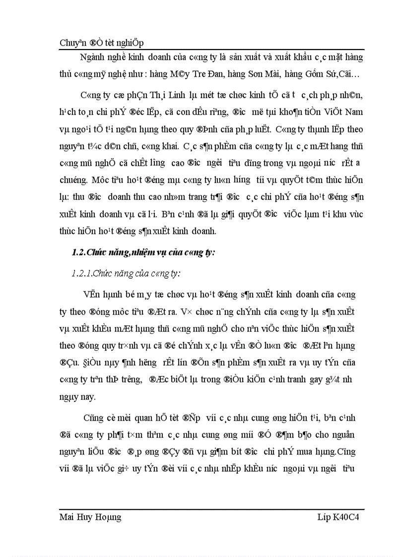 image for page Phát triển tổ chức kênh phân phối sản phẩm tại công ty Cổ Phần Thái Linh 1