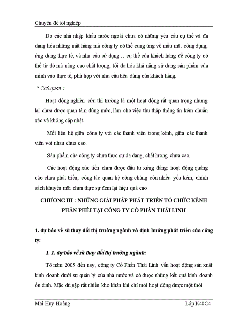 image for page Phát triển tổ chức kênh phân phối sản phẩm tại công ty Cổ Phần Thái Linh 1