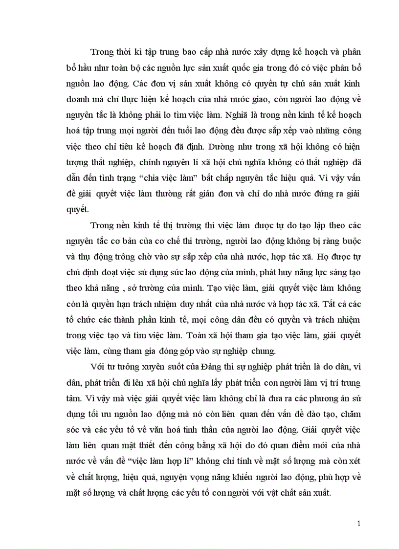 image for page Nhiệm vụ và các giải pháp giải quyết việc làm trong kế hoạch 5 năm 2001 2005 ở Việt Nam 1