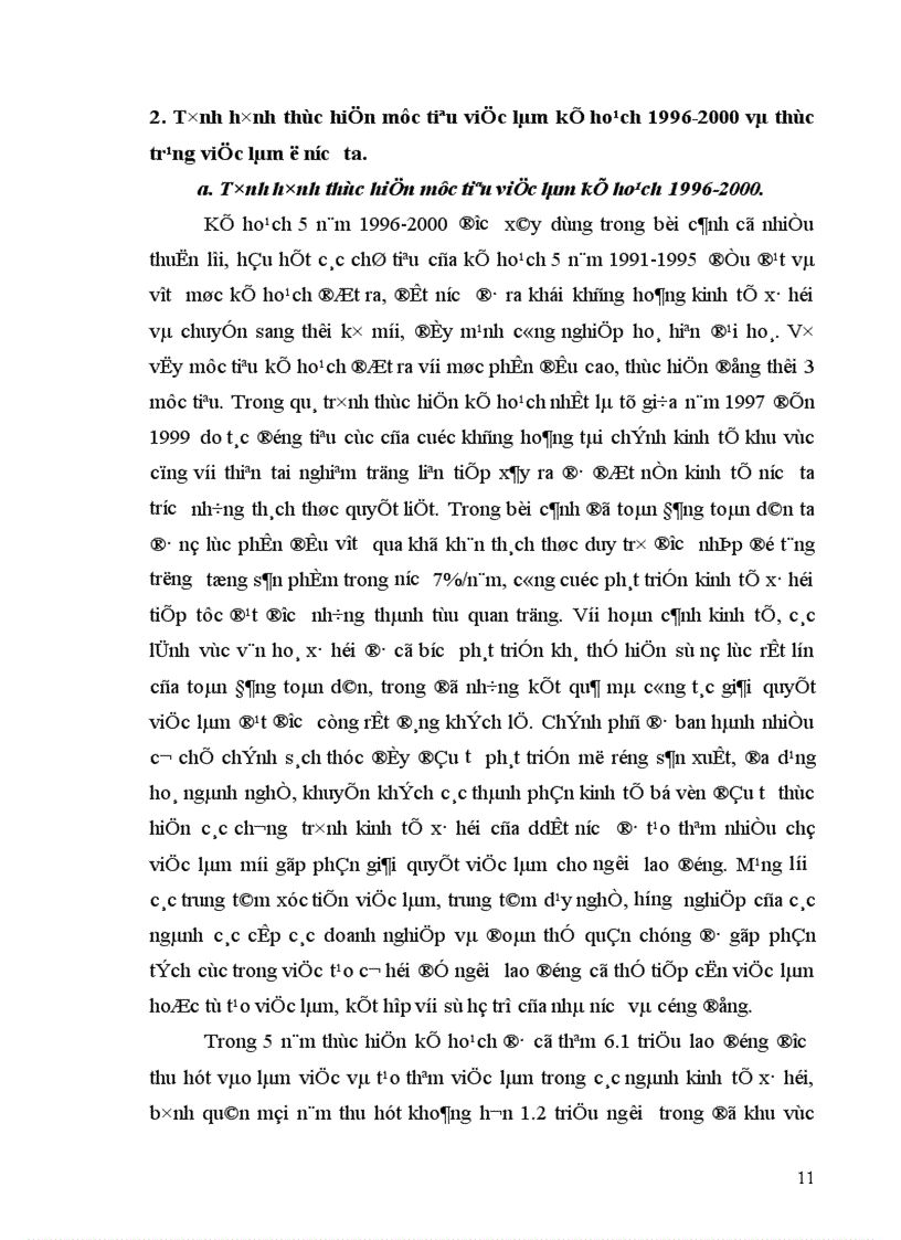 image for page Nhiệm vụ và các giải pháp giải quyết việc làm trong kế hoạch 5 năm 2001 2005 ở Việt Nam 1