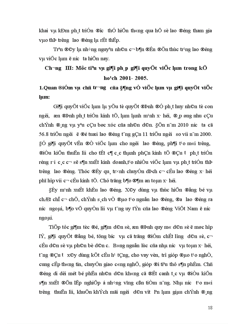 image for page Nhiệm vụ và các giải pháp giải quyết việc làm trong kế hoạch 5 năm 2001 2005 ở Việt Nam 1