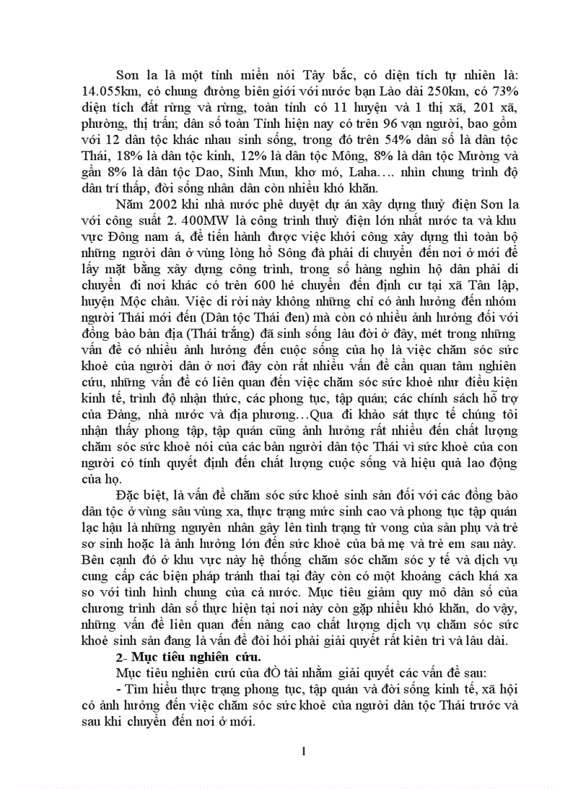 image for page Tập quán chăm sóc sức khoẻ sinh sản của người Thái ở Mộc châu 1