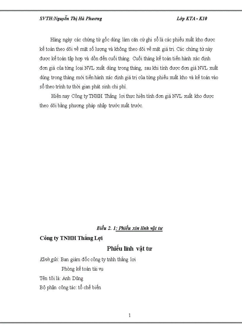 image for page Kế toán tập hợp chi phí và tính giá thành tại công ty TNHH Thắng Lợi