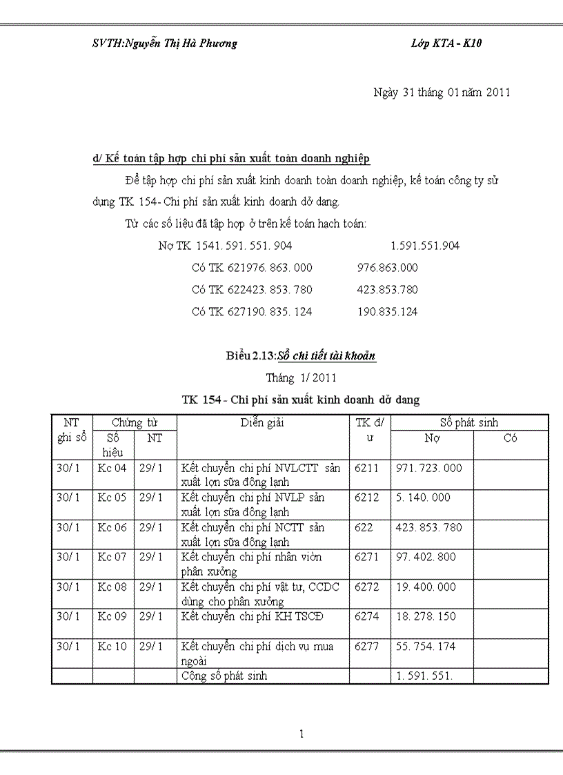 image for page Kế toán tập hợp chi phí và tính giá thành tại công ty TNHH Thắng Lợi
