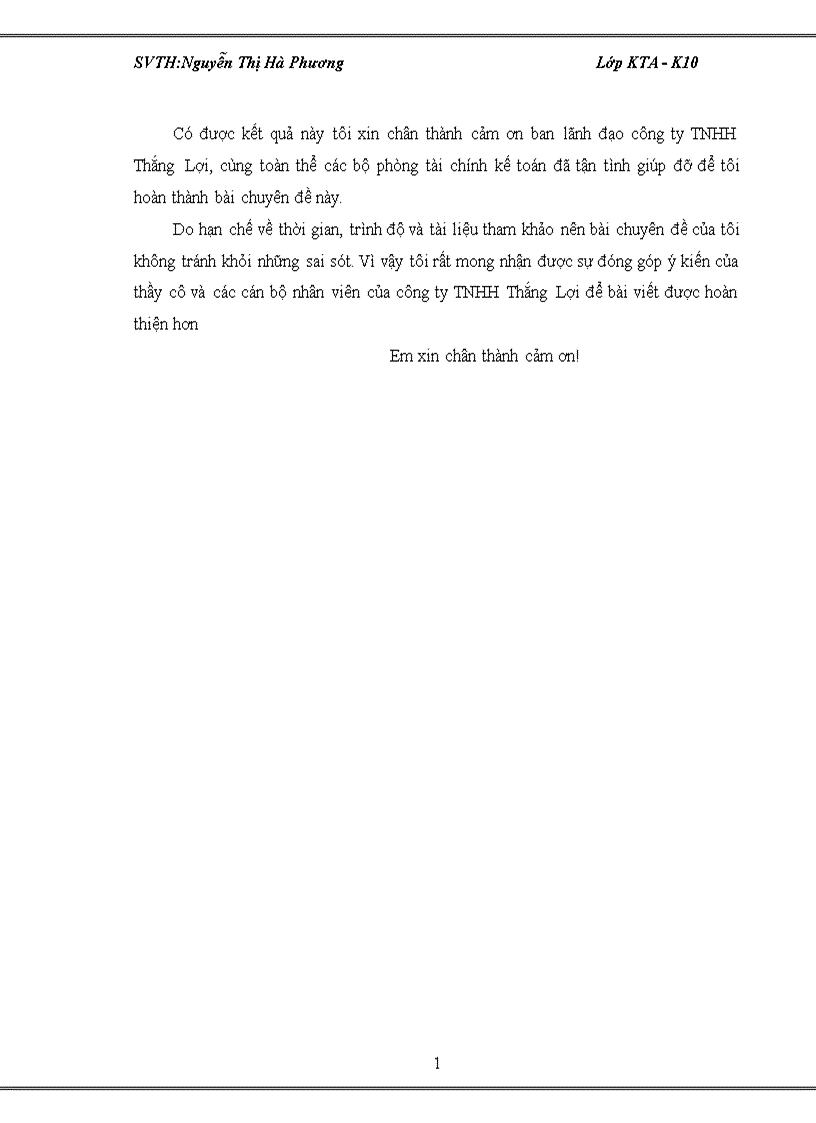 image for page Kế toán tập hợp chi phí và tính giá thành tại công ty TNHH Thắng Lợi