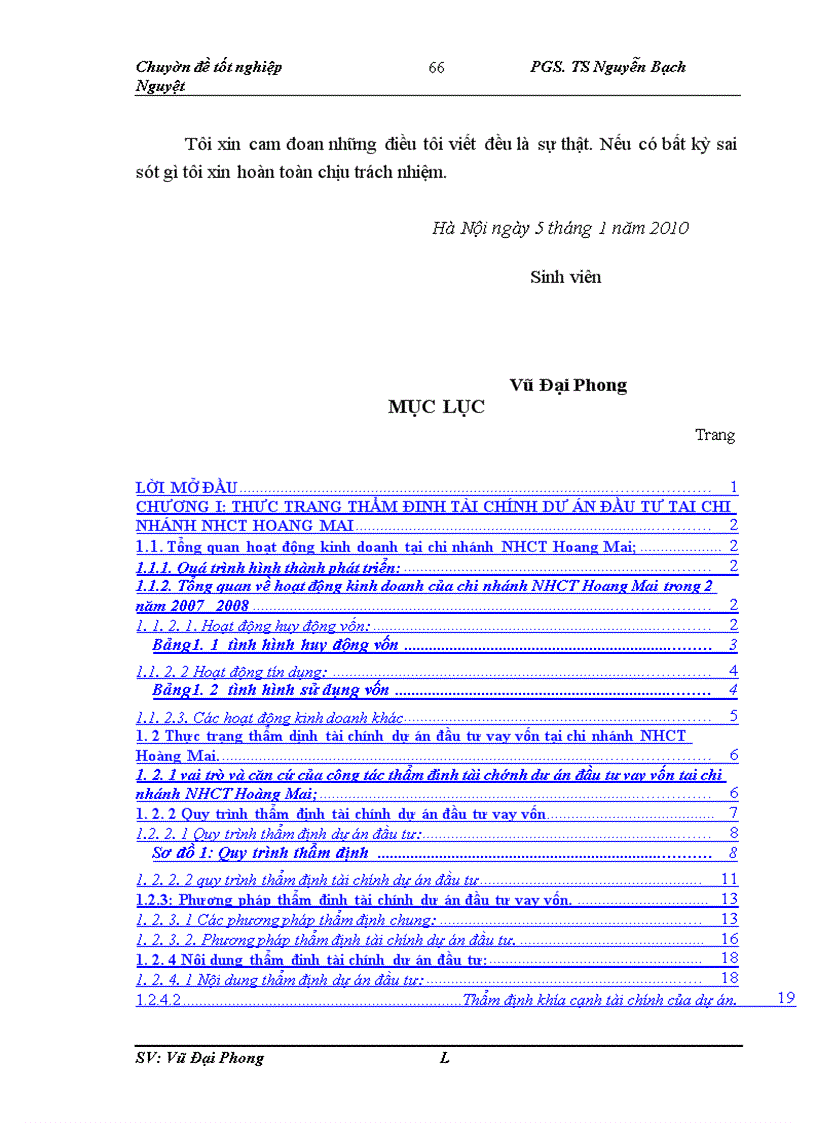 image for page Hoàn thiện công tác thẩm định tài chính dự án đầu tư vay vốn tại chi nhánh Ngân hàng công thương Hoàng Mai