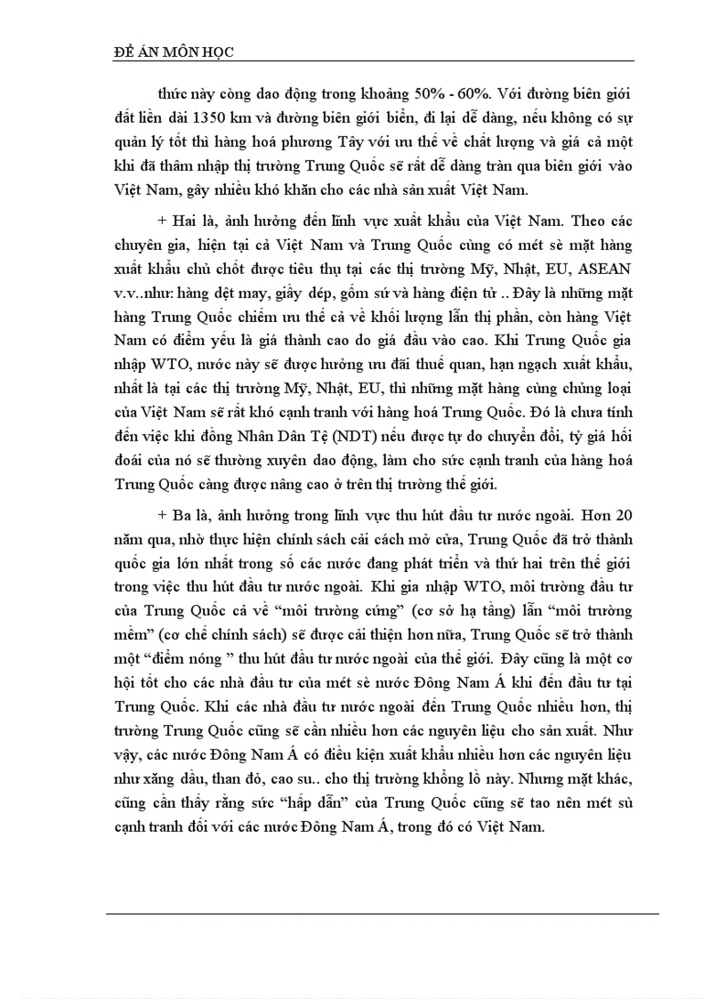 image for page Thách thức đối với Việt Nam về vấn đề xuất khẩu khi Trung Quốc gia nhập WTO 1