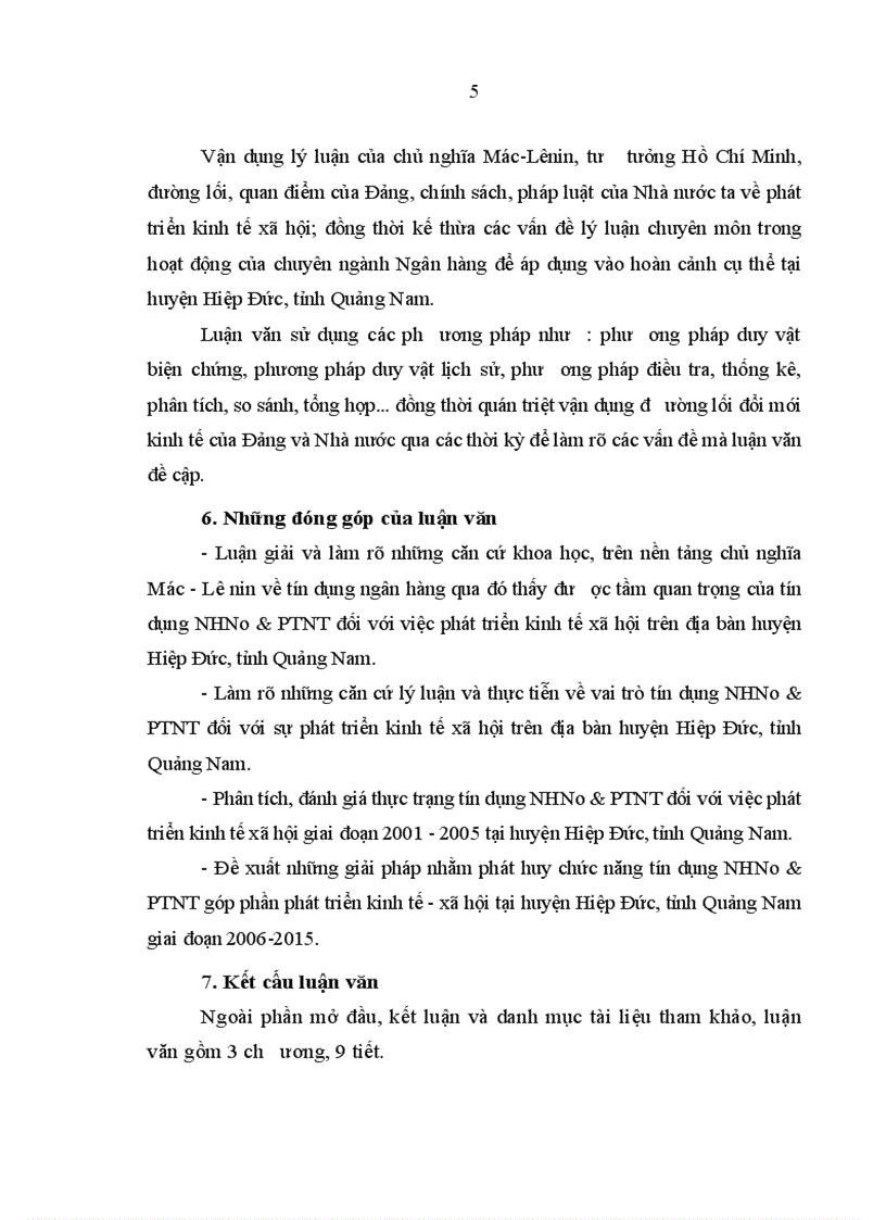 image for page Tín dụng của ngân hàng nông nghiệp và phát triển nông thôn với phát triển kinh tế xã hội ở huyện Hiệp Đức Quảng Nam