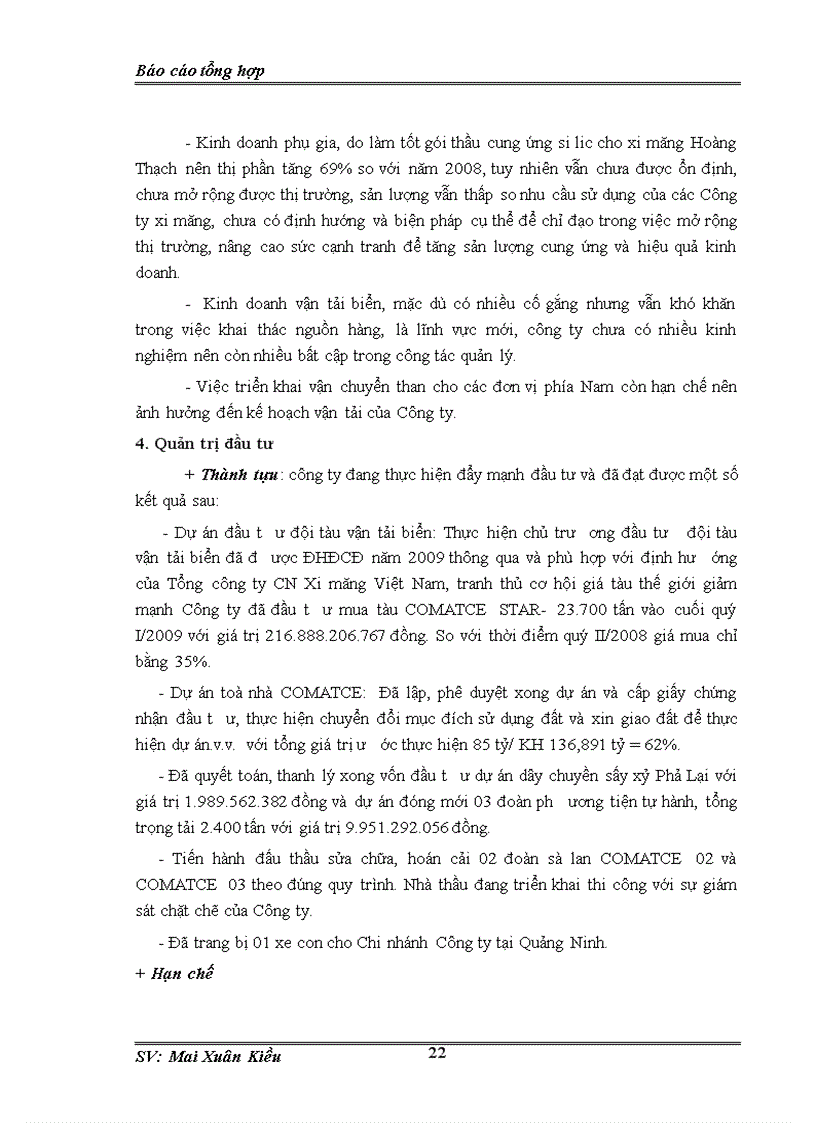 image for page Báo cáo thực tập tại Công ty cổ phần vật tư vận tải xi măng
