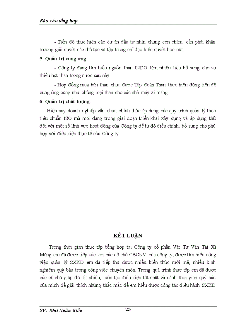image for page Báo cáo thực tập tại Công ty cổ phần vật tư vận tải xi măng