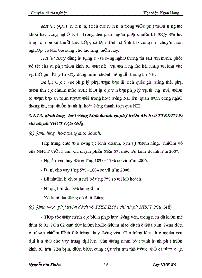 image for page Một số giải pháp nhằm mở rộng và phát triển hoạt động thanh toán không dùng tiền mặt tại chi nhánh NHCT Cầu Giấy