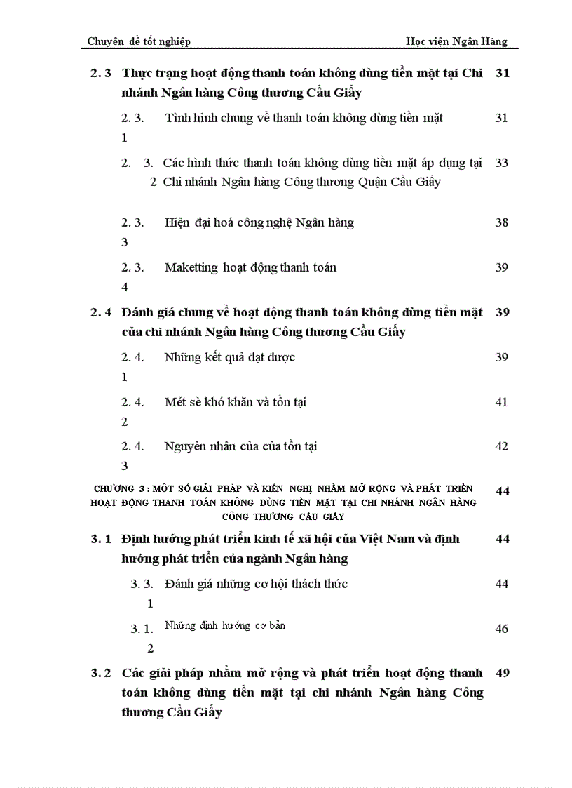 image for page Một số giải pháp nhằm mở rộng và phát triển hoạt động thanh toán không dùng tiền mặt tại chi nhánh NHCT Cầu Giấy