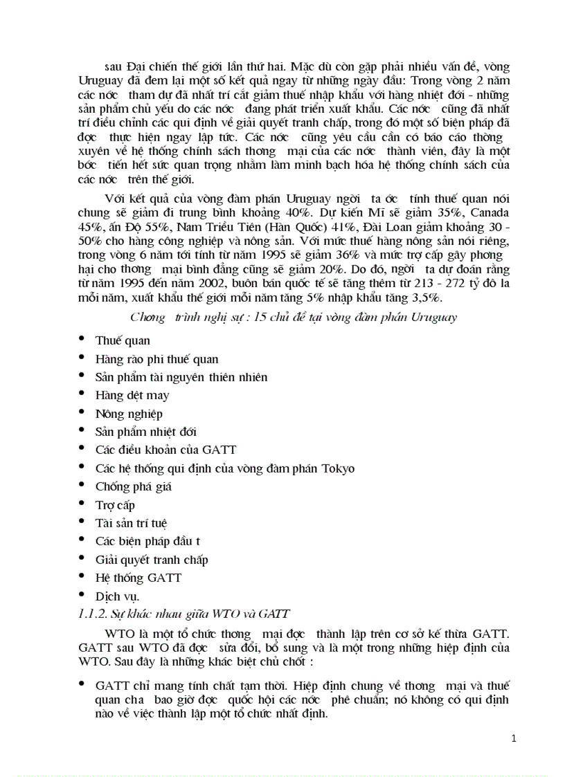 image for page Tác động của WTO đến các nước đang phát triển
