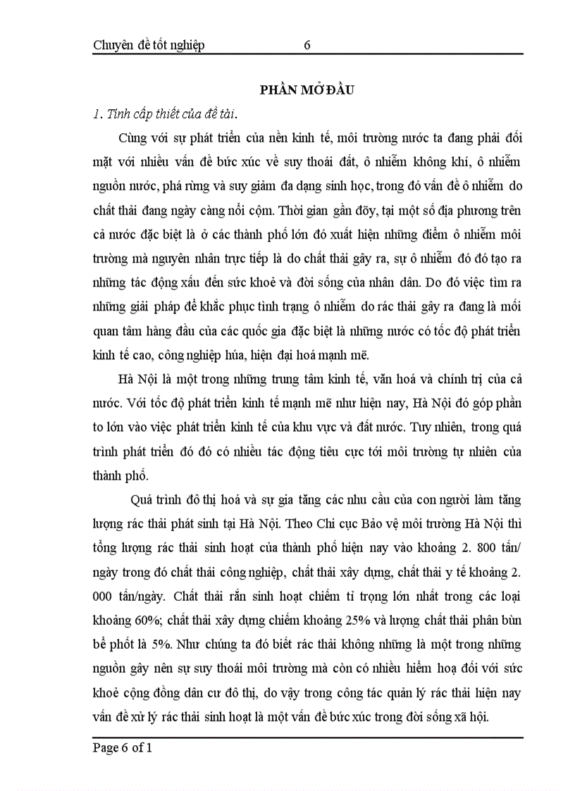 image for page Đánh giá hiệu quả hoạt động của nhà máy xử lý rác thải sinh hoạt làm phân bón hữu cơ Cầu Diễn Hà Nội 1