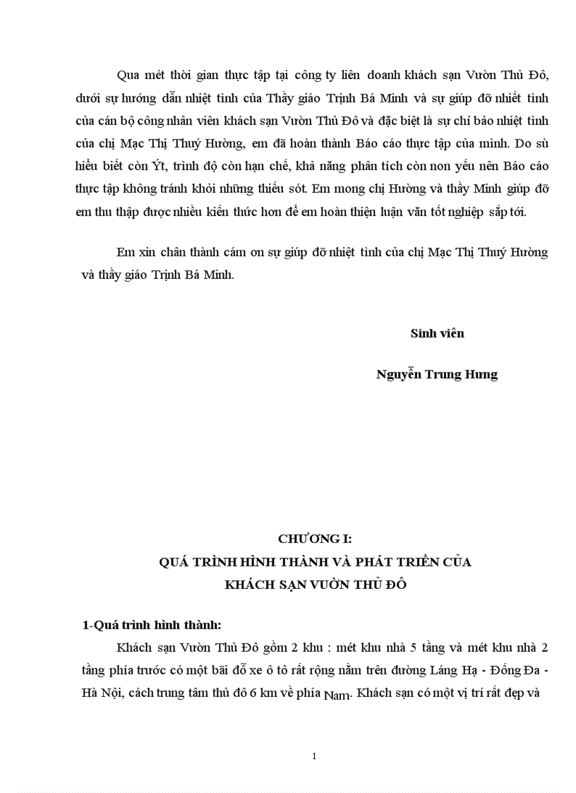 image for page Thực trạng về quản trị nhân sự tại khách sạn vườn thủ đô