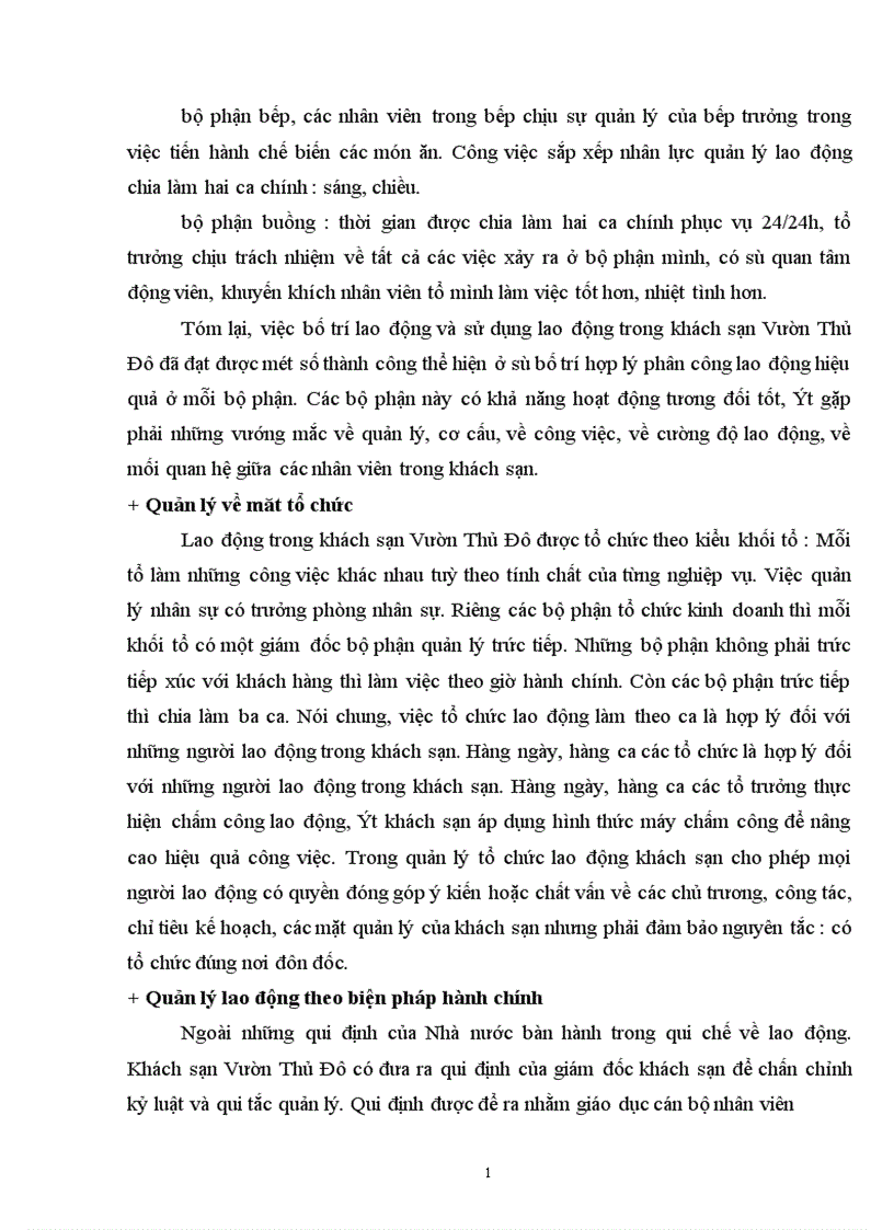 image for page Thực trạng về quản trị nhân sự tại khách sạn vườn thủ đô