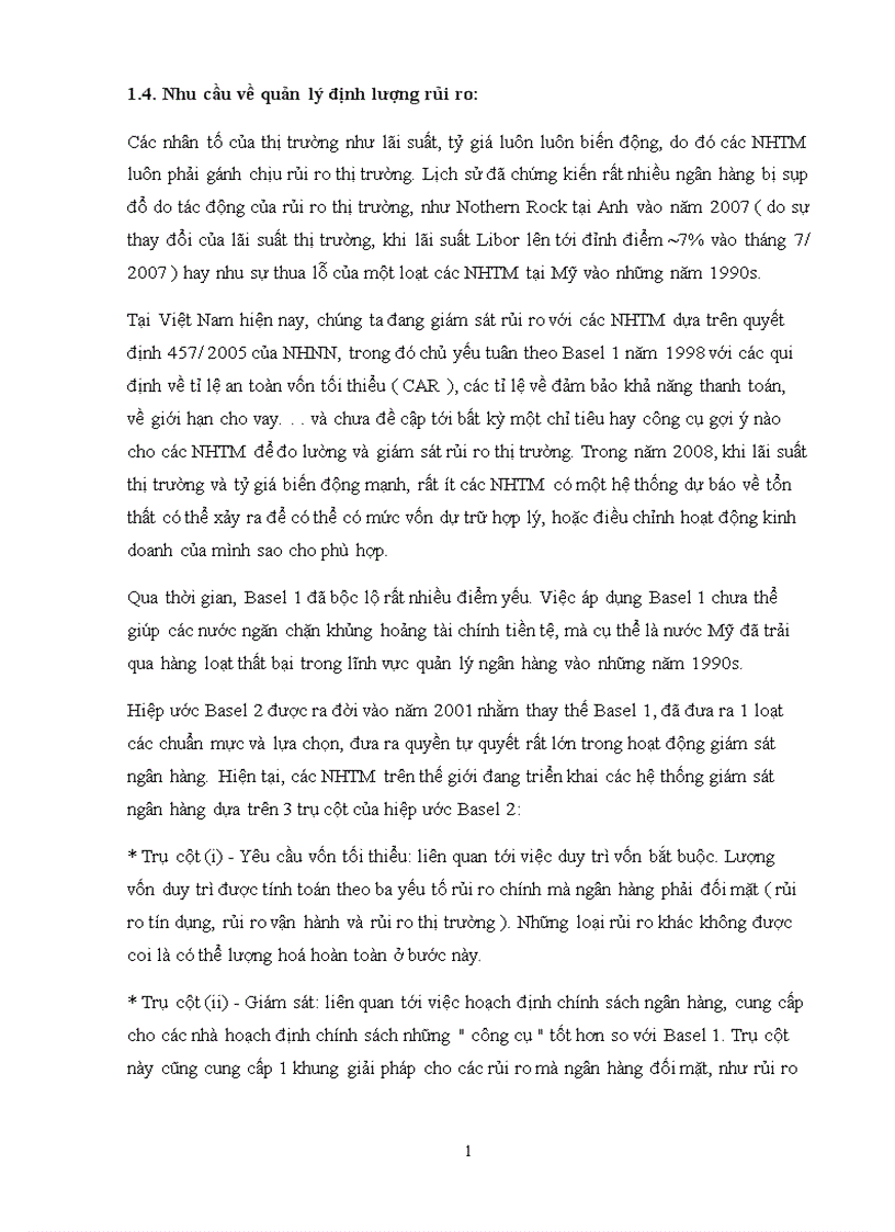 image for page Ứng dụng phương pháp xác định giá trị rủi ro VaR trong phân tích và quản trị rủi ro các dự án đầu tư ngành thép tại Ngân hàng Agribank chi nhánh tỉnh Hải Dương 1