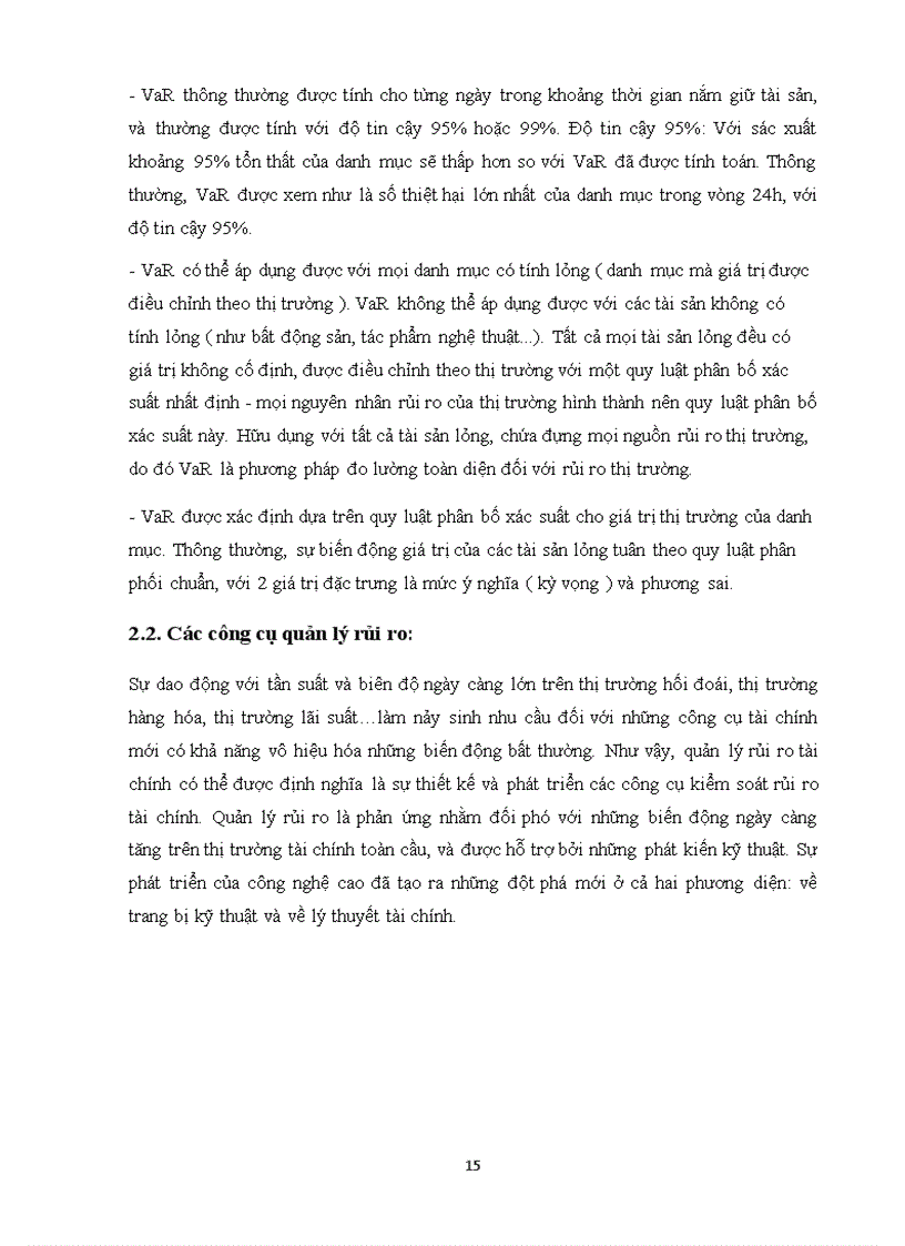 image for page Ứng dụng phương pháp xác định giá trị rủi ro VaR trong phân tích và quản trị rủi ro các dự án đầu tư ngành thép tại Ngân hàng Agribank chi nhánh tỉnh Hải Dương 1