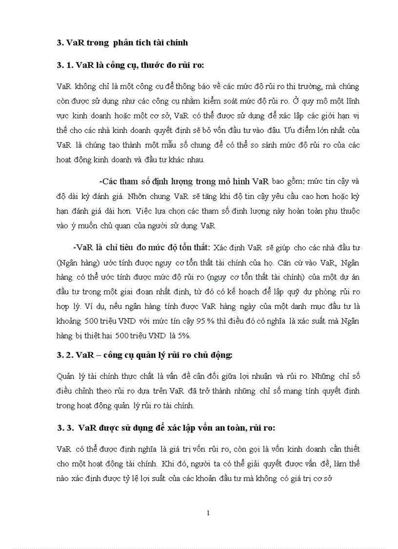image for page Ứng dụng phương pháp xác định giá trị rủi ro VaR trong phân tích và quản trị rủi ro các dự án đầu tư ngành thép tại Ngân hàng Agribank chi nhánh tỉnh Hải Dương 1