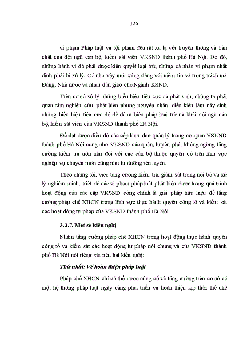 image for page Tăng cường pháp chế XHCN trong hoạt động thực hành quyền công tố và kiểm sát các hoạt động tư pháp của Viện kiểm sát nhân dân thành phố Hà Nội