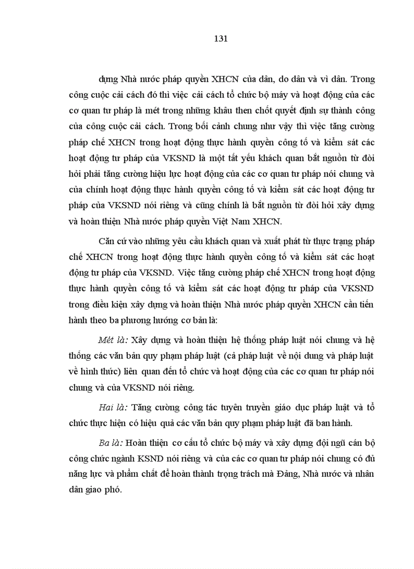 image for page Tăng cường pháp chế XHCN trong hoạt động thực hành quyền công tố và kiểm sát các hoạt động tư pháp của Viện kiểm sát nhân dân thành phố Hà Nội