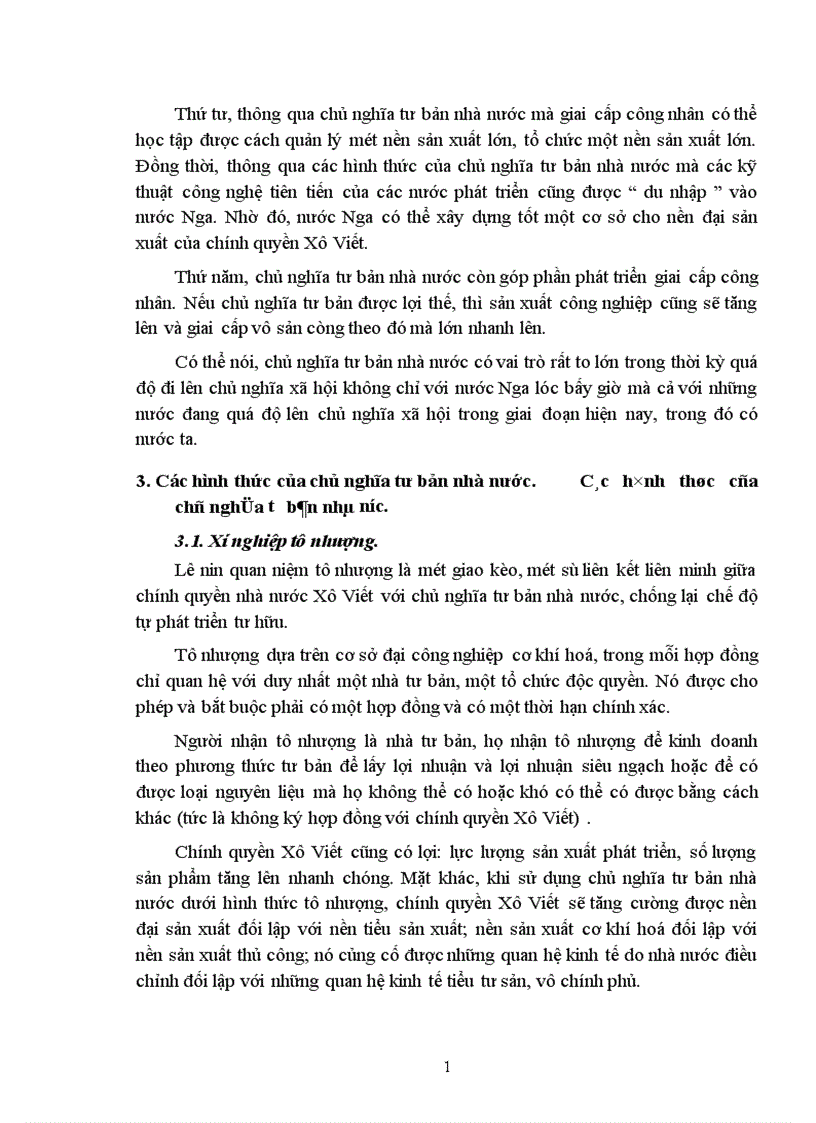 image for page Sự vận dụng lý luận của Lê nin về chủ nghĩa tư bản nhà nước vào nước ta hiện nay 1