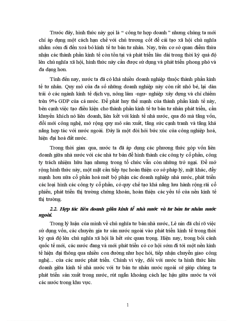 image for page Sự vận dụng lý luận của Lê nin về chủ nghĩa tư bản nhà nước vào nước ta hiện nay 1
