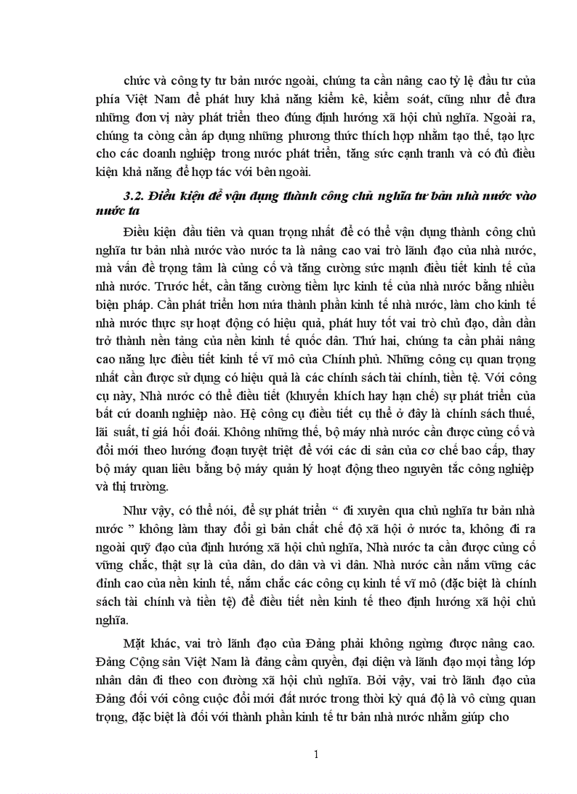 image for page Sự vận dụng lý luận của Lê nin về chủ nghĩa tư bản nhà nước vào nước ta hiện nay 1