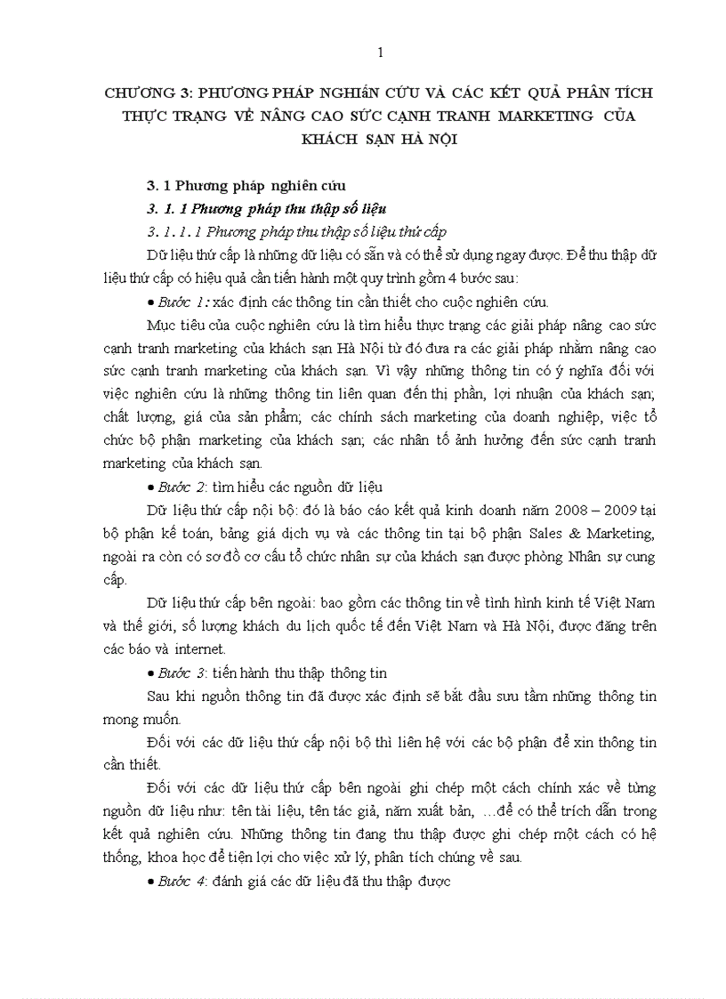 image for page Giải pháp nâng cao sức cạnh tranh marketing của khách sạn Hà Nội