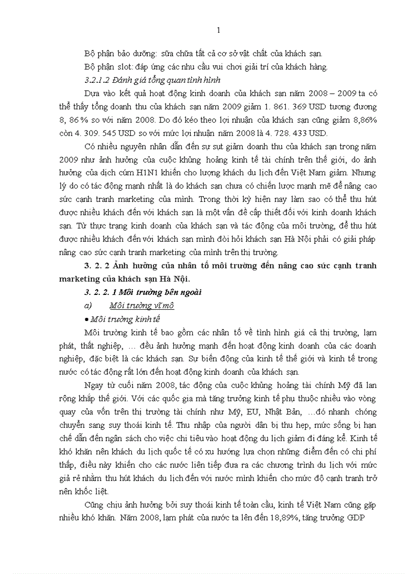 image for page Giải pháp nâng cao sức cạnh tranh marketing của khách sạn Hà Nội