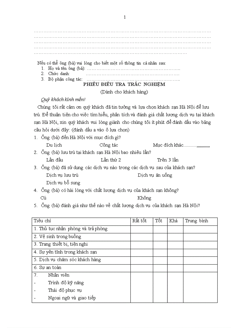 image for page Giải pháp nâng cao sức cạnh tranh marketing của khách sạn Hà Nội