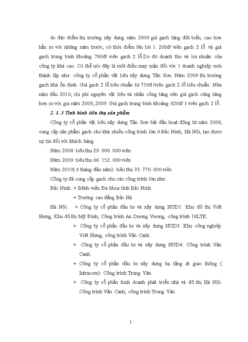 image for page Báo cáo tổng hợp tại công ty cổ phần vật liệu xây dựng Tân Sơn 1