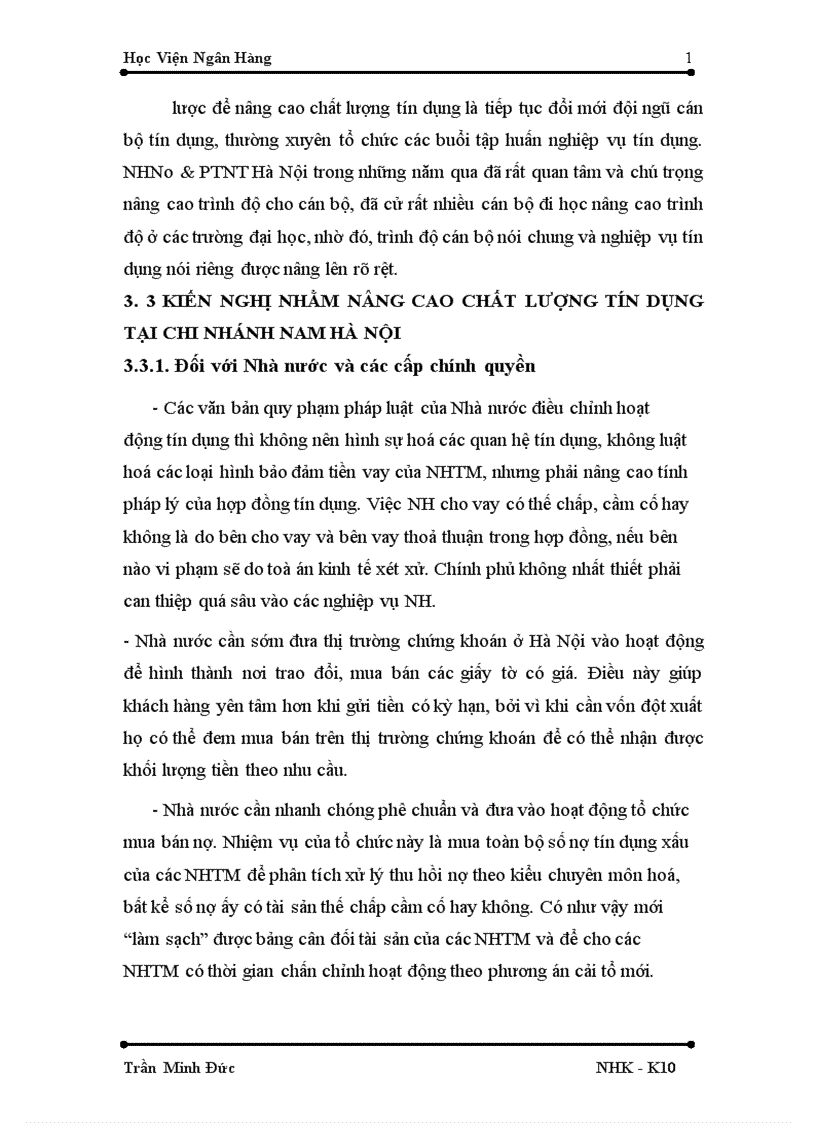 image for page Giải pháp nâng cao chất lượng tín dụng tại chi nhánh Nam Hà Nội Ngân hàng nông nghiệp và phát triển nông thôn 1