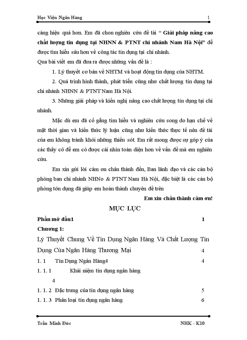 image for page Giải pháp nâng cao chất lượng tín dụng tại chi nhánh Nam Hà Nội Ngân hàng nông nghiệp và phát triển nông thôn 1