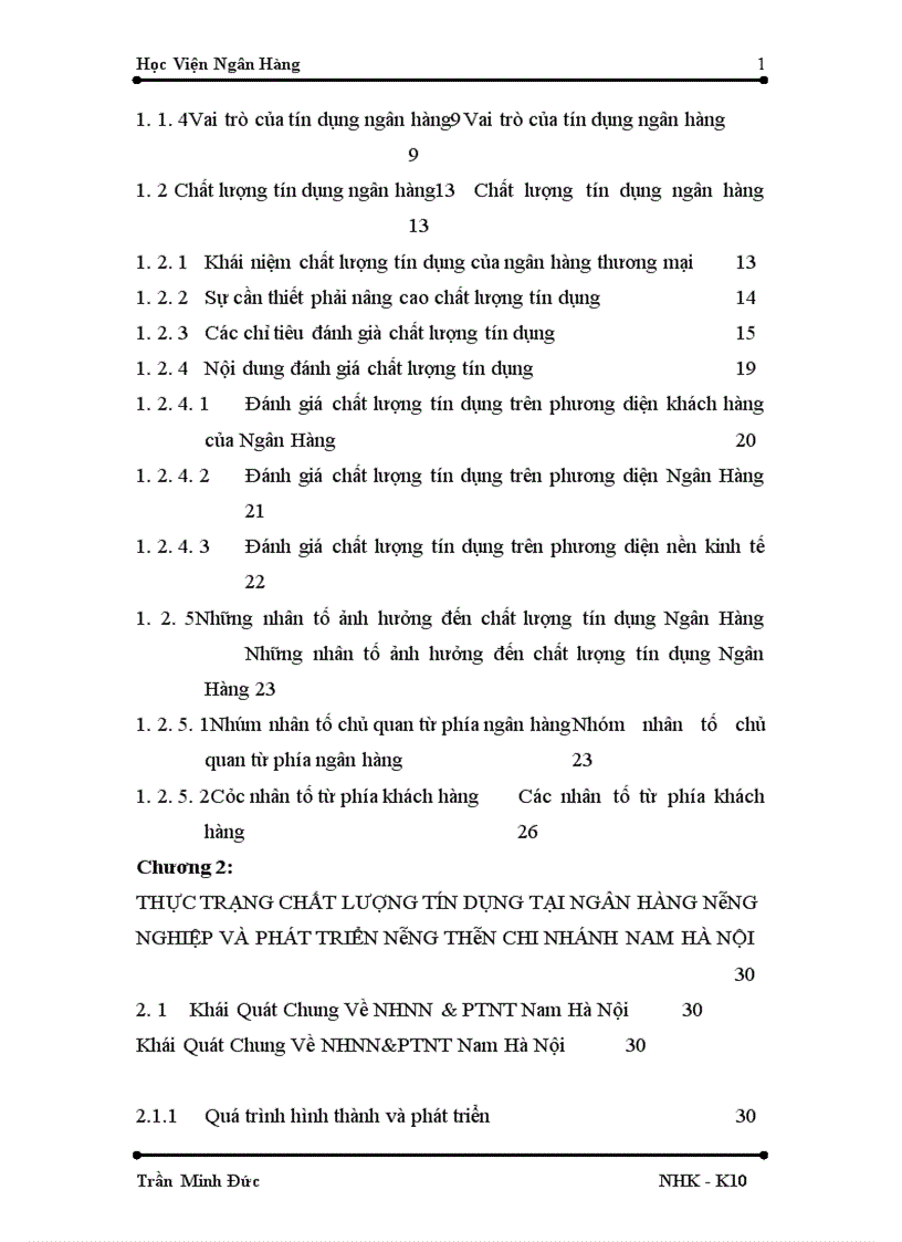 image for page Giải pháp nâng cao chất lượng tín dụng tại chi nhánh Nam Hà Nội Ngân hàng nông nghiệp và phát triển nông thôn 1