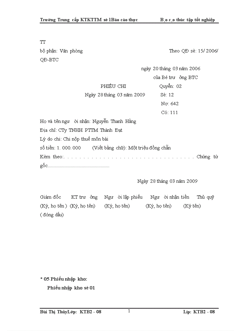 image for page Báo Cáo Thực Tập Tổng Hợp tại công ty TNHH Phát Triển Thành Đạt