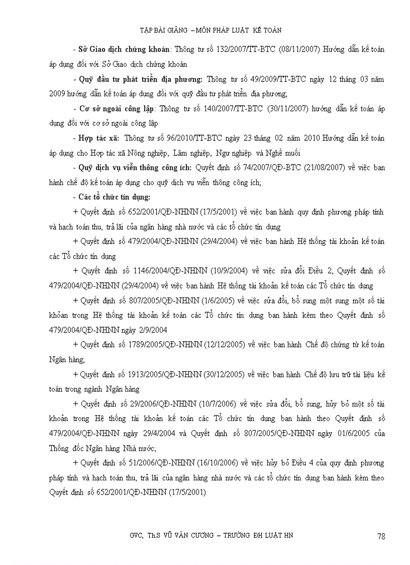 image for page Tập bài giảng môn pháp luật kế toán