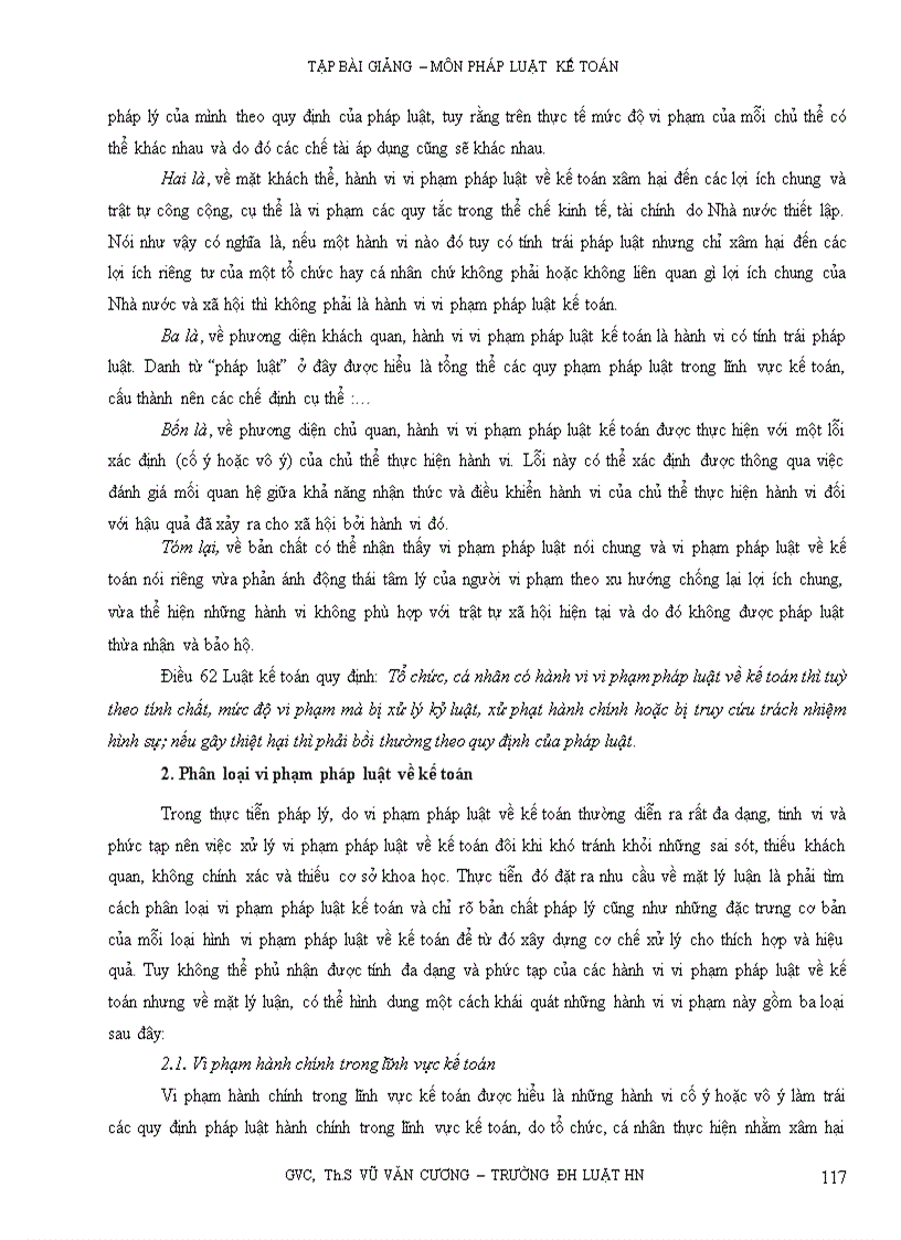 image for page Tập bài giảng môn pháp luật kế toán