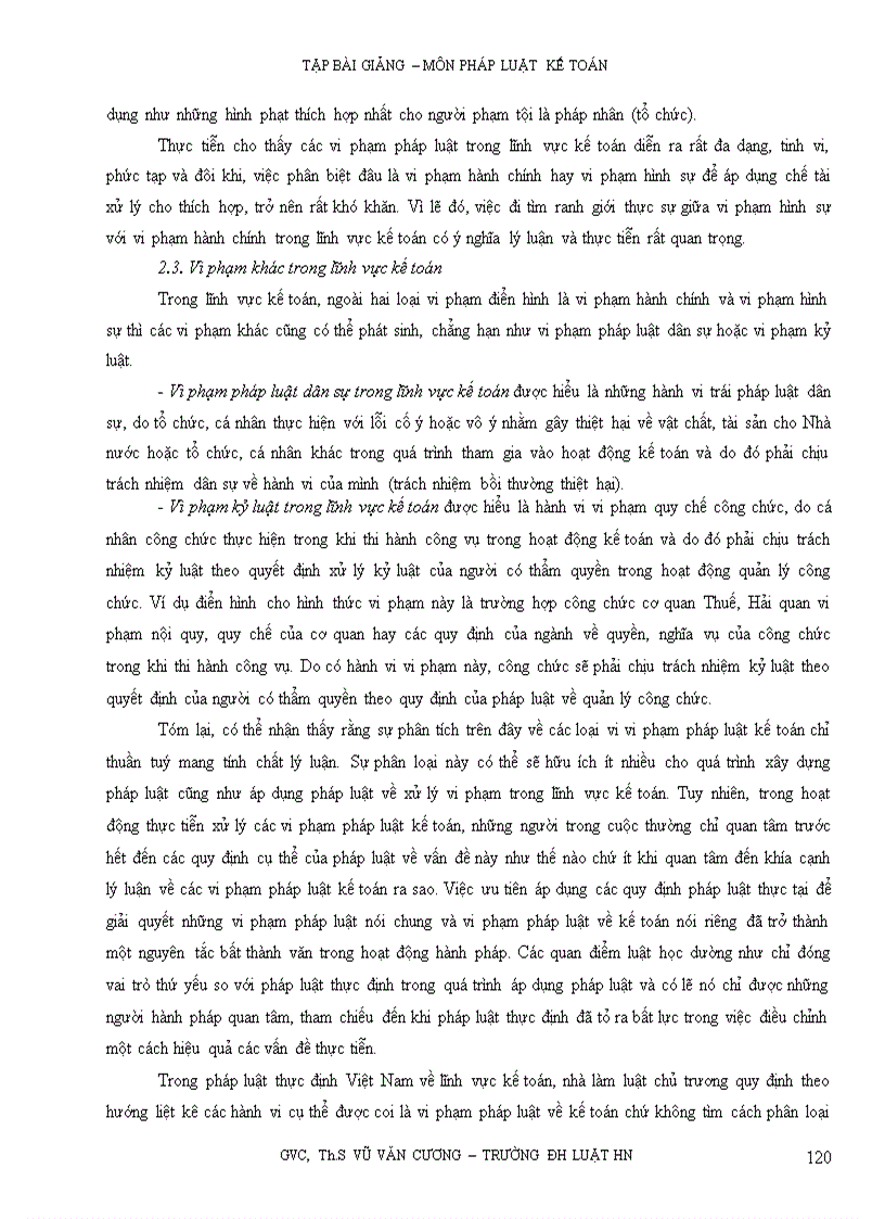 image for page Tập bài giảng môn pháp luật kế toán