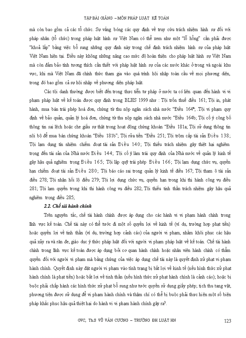 image for page Tập bài giảng môn pháp luật kế toán