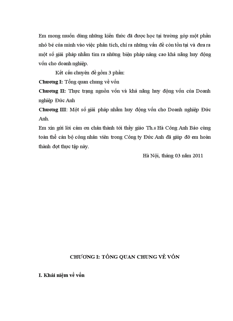 image for page Những biện pháp nâng cao khả năng huy động vốn để phát triển kinh doanh tại Công ty TNHH Đức Anh 1