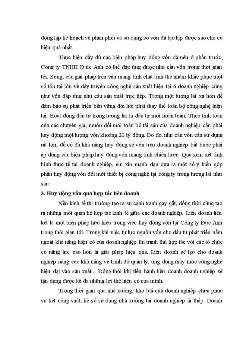 image for page Những biện pháp nâng cao khả năng huy động vốn để phát triển kinh doanh tại Công ty TNHH Đức Anh 1