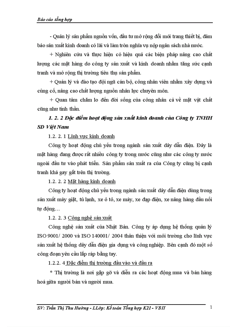 image for page Báo cáo kế toán tổng hợp tại Công ty TNHH SD Việt Nam 1