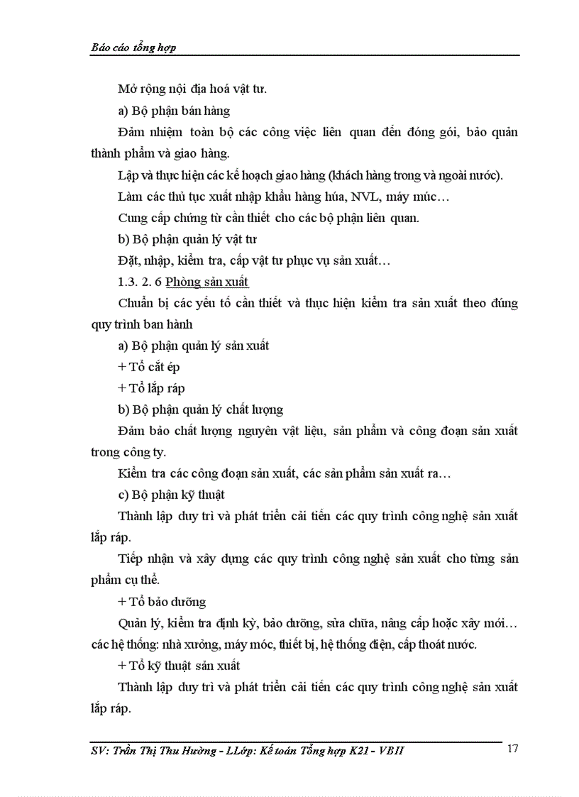 image for page Báo cáo kế toán tổng hợp tại Công ty TNHH SD Việt Nam 1