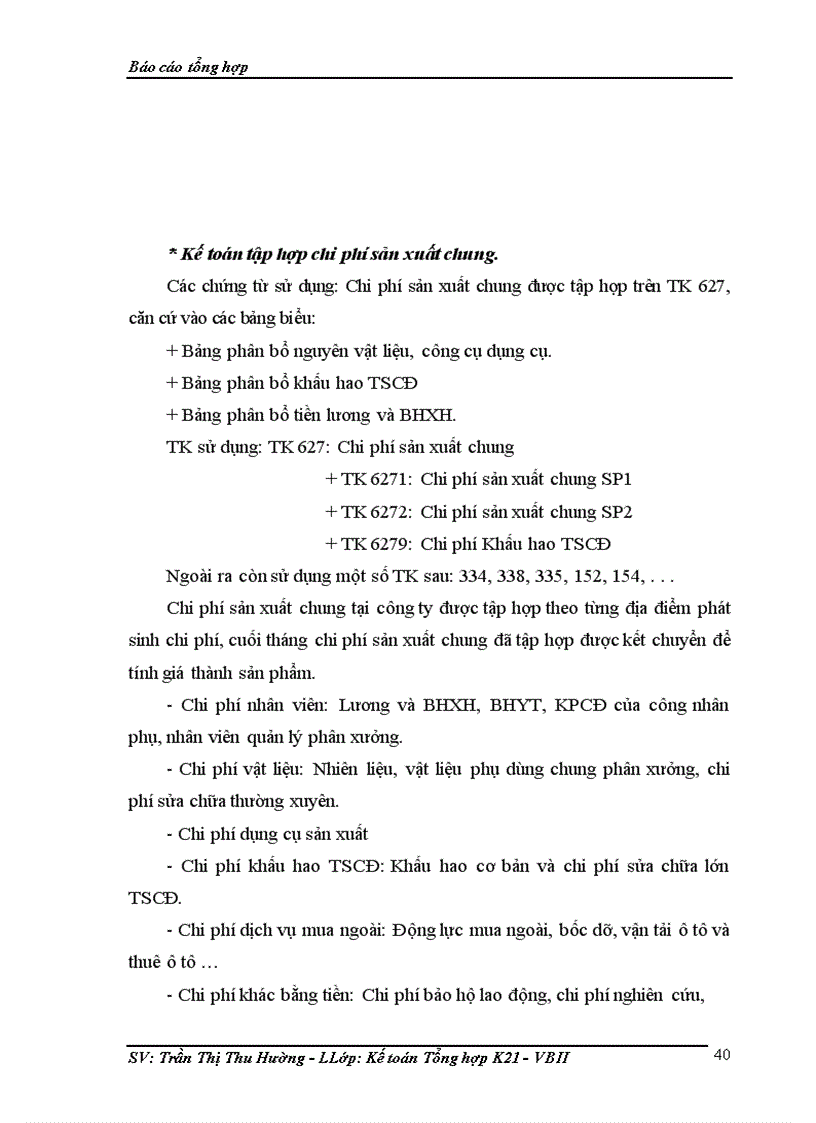 image for page Báo cáo kế toán tổng hợp tại Công ty TNHH SD Việt Nam 1