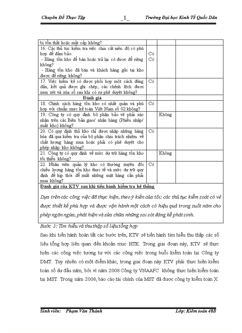 image for page Hoàn thiện quy trình kiểm toán khoản mục Hàng tồn kho trong kiểm toán báo cáo tài chính do Công ty trách nhiệm hữu hạn Tài chính Kế toán và Kiểm toán VN thực hiện 1