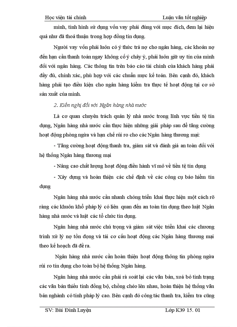 image for page Những giải pháp phòng ngừa và hạn chế rủi ro tín dụng tại Chi nhánh Ngân hàng ngoại thương Vinh