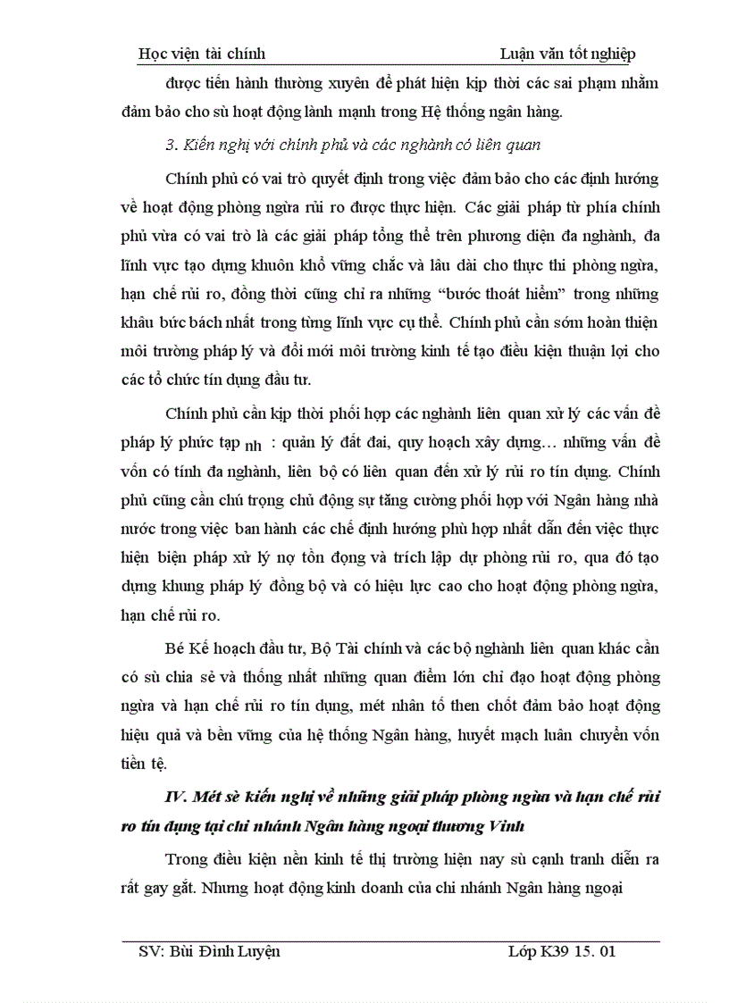 image for page Những giải pháp phòng ngừa và hạn chế rủi ro tín dụng tại Chi nhánh Ngân hàng ngoại thương Vinh