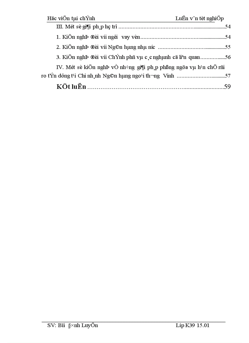 image for page Những giải pháp phòng ngừa và hạn chế rủi ro tín dụng tại Chi nhánh Ngân hàng ngoại thương Vinh