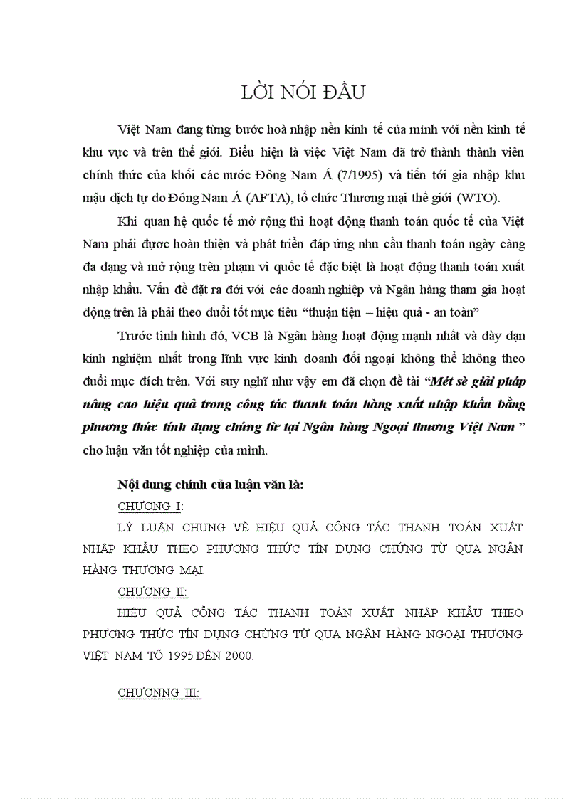 image for page Một số giải pháp nâng cao hiệu quả trong công tác thanh toán hàng xuất nhập khẩu bằng phương thức tín dụng chứng từ tại Ngân hàng Ngoại thương Việt Nam 1